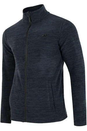 4F Heren melange fleece jas