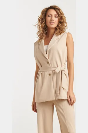 Smashed Lemon 25273 stretch gilet met riem |