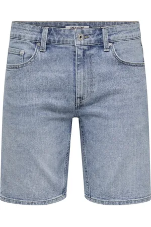 Only & Sons Onsweft box pim dnm shorts we 22034527 light blue denim