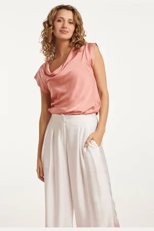 Smashed Lemon 25212 waterfall satijn top |