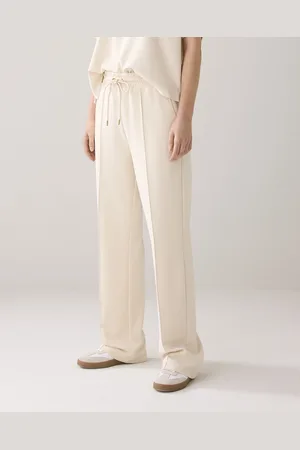Summum Woman 4s2847-30689 122 trousers washed modal scuba ivory
