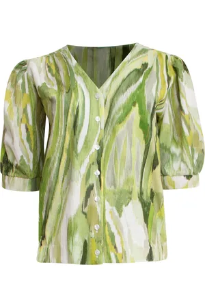 Smashed Lemon 25166 multicolour abstract print top | light