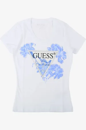 Guess Dames t-shirt flower triangle