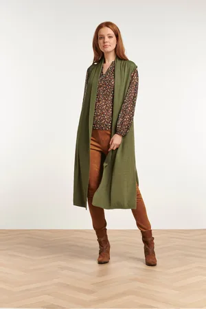Smashed Lemon 23601 stijlvolle mouwloze cardigan |