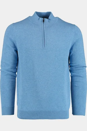 Bos Bright Blue Scotland blue half zip hince halfzip pullover flat k 25105hi04sb/241 true blue