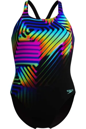 Speedo Eco+ dig printed medalist bla/yel 003055-18174