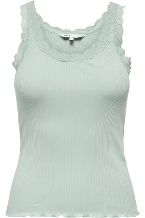 ONLY Onlsara sharai lace tank top jrs no 15345994 jadeite