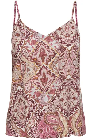 ONLY Onlnova life vis tayla singlet aop 15347902 ibis rose