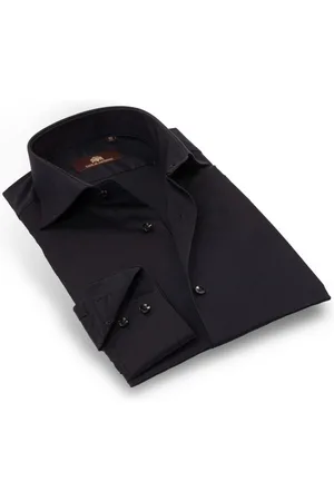 Circle of Gentlemen Alfonzo effen overhemd stretch kwaliteit