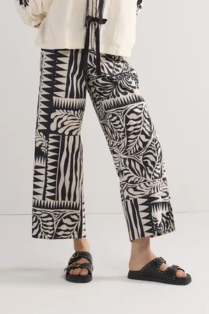 Summum Woman 4s2824-12223 trousers two tone print