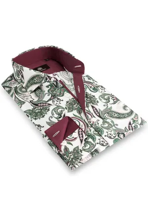 Circle of Gentlemen Madison allover print overhemd in stretch kwaliteit