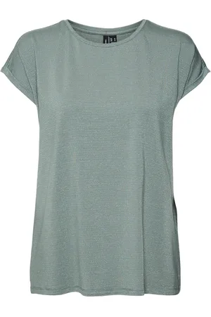 ONLY Onlsmilla sl v-neck frill top jrs olijf