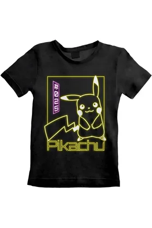 Pokemon Kinderen/kinderen pikachu neon t-shirt
