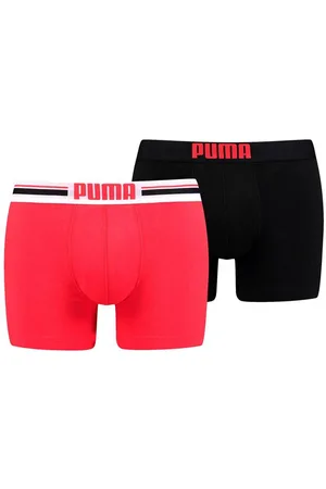 PUMA Heren boxershorts met placed logo (set van 2)