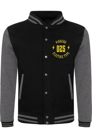 Pokemon Unisex pikachu varsity jacket voor volwassenen