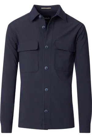 Venti Heren overshirt 554385800 107 blue indigo