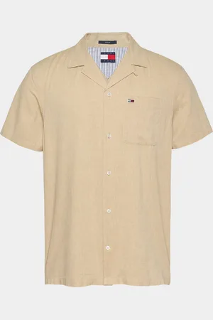 Tommy Hilfiger Casual hemd korte mouw tjm linen blend camp ss ext dm0dm20895/acg