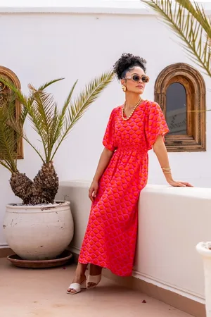 Geisha 57092-20 220 dress coral/pink
