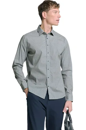 No Excess Shirt stretch allover printed cloud