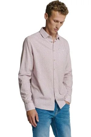 No Excess Shirt allover printed mauve
