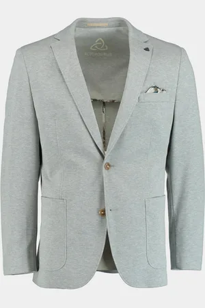 Bos Bright Blue Scotland blue colbert luka jersey jacket 251037lu62sb/939 dusty grey