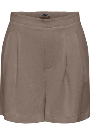 ONLY Onlsiesta hw linen bl shorts pnt taupe