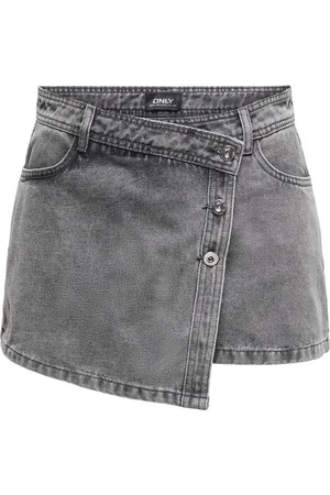 ONLY Onllesly reg lb dnm skort bj noos grey denim