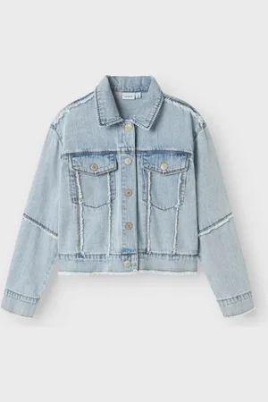 NAME IT Zomer spijkerjas meisjes licht denim nkffray