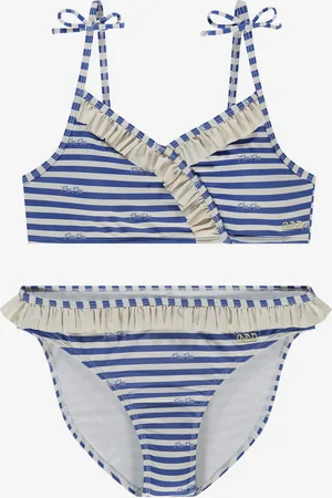 Nik & Nik Zomer bikini meisjes blauw / off liva