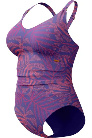 Speedo Eco print v neck 1p blu/ora