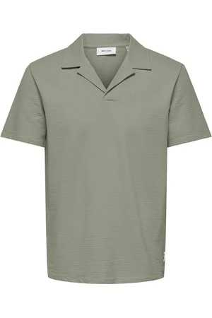 Only & Sons Onskian reg seersucker resort polo