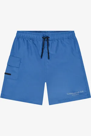 Nik & Nik Zomer zwembroek jongens kobalt golden