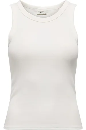 JACQUELINE DE YONG Sofia s/l washed tank top jrs 15328383 cloud dancer