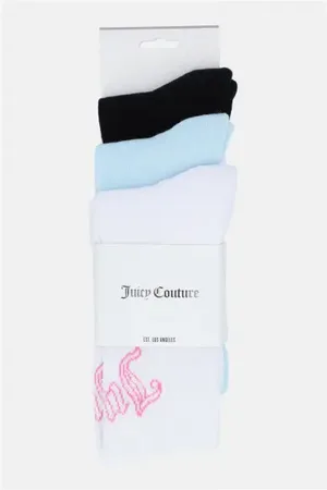 Juicy Couture Manon 3 pack socks with logo