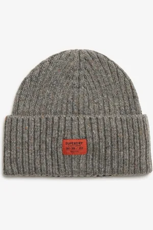 Superdry Y9010194a knitted beanie c2u rock grey super