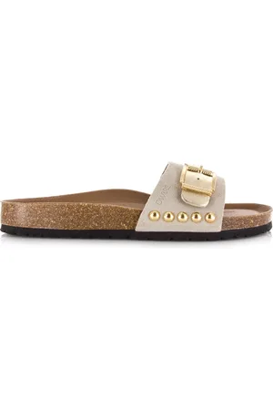 DWRS Dwrs java leren slippers leren slippers dames