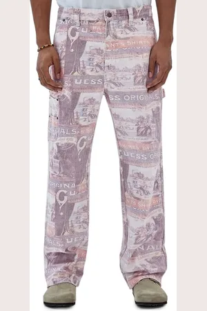 Guess Paars broek met print