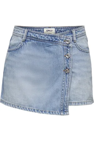 ONLY Onllesly reg lb dnm skort bj noos 15256608 light blue