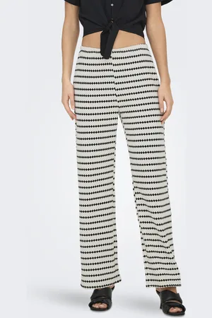 ONLY Onleva stripe wide leg pant cs jrs