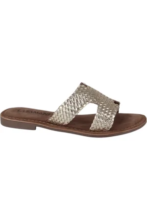 Lazamani 75025 gold dames slippers