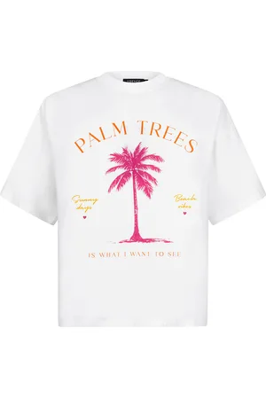 Ydence T-shirt hss2557 palm trees