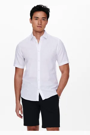 Only & Sons Onscaiden ss linen shirt re
