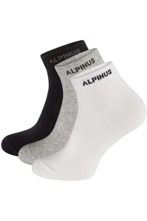 ALPINUS Puyo logosokken voor volwassenen (pak van 3)