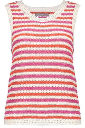 Geisha 54300-10 010 knitted singlet off-white
