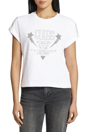 Guess T-shirt met labeldetail