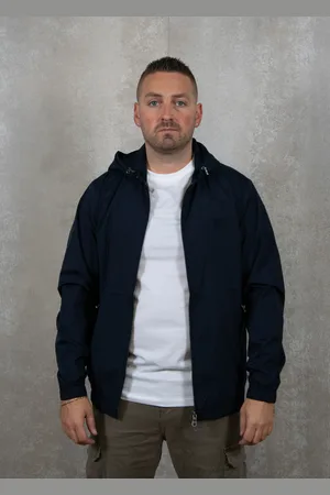 Lyle & Scott Tonal eagle hooded bomber jacket