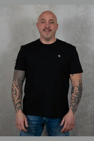 Calvin Klein Serif font graphic tee