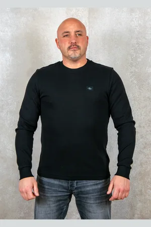 Calvin Klein Woven label waffle ls tee