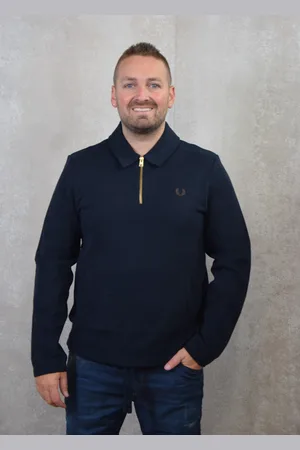 Fred Perry Half zip smock sweatshirt