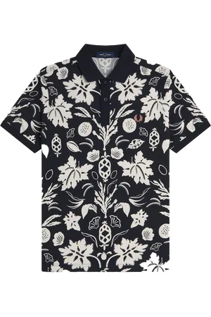 Fred Perry Botanical print polo shirt